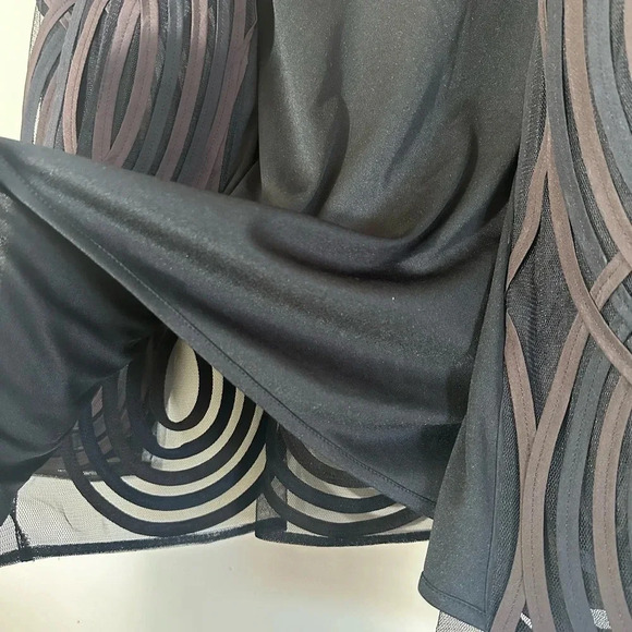 Chico’s travelers Neutral Swirl strip jacket brown navy size 1 8/10 NWT - Picture 11 of 13